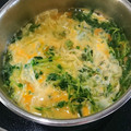 デリカ☆'s cooksnap of when they made あまり野菜と豆苗♫とろ〜り中華卵スープ.