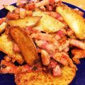 ratakaha's cooksnap of when they made 厚切りベーコンとじゃがいものチーズ焼き！.