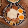 __momo's cooksnap of when they made つくねバーグ丼.