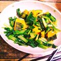 佐保（さほ）'s cooksnap of when they made バター香る＊かぼちゃと小松菜炒め。.