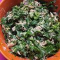 クックWIV3YI☆'s cooksnap of when they made 青ヶ島直伝！明日葉と鯖缶のマヨ和え.