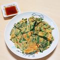 めいめい☆☆☆'s cooksnap of when they made ☆ニラと桜えびのお焼き☆.