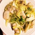 あお_大学生's cooksnap of when they made たらとキャベツの塩にんにく炒め.