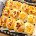 クックE6A9OP☆'s cooksnap of when they made チーズとベーコン入り☆ちぎりパン.