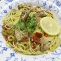 ジョングレ's cooksnap of when they made 秋刀魚とドライトマト☆パスタ.