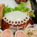 ♡мiчаⅵ♡⋆'s cooksnap of when they made ＊キャラ弁＊　レースなハンバーグ♪.