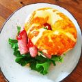 金魚のひらり's cooksnap of when they made ランチに♪コストコベーグルで定番サンド♪.