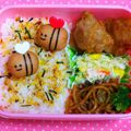 ☆ペペコ☆'s cooksnap of when they made キャラ弁＊プチフランクでハチさん.