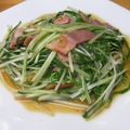しーな☆彡's cooksnap of when they made 水菜の＊簡単＊にんにく炒め　♪パスタにもグッ♪.