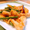 里芋。's cooksnap of when they made ボリューム満点！鶏肉と根菜の彩りきんぴら.