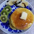 ほのけんmama's cooksnap of when they made セリア型を使って厚焼きパンケーキ.