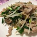 はんなーー's cooksnap of when they made 豚ニラもやし炒め.