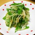rai☆yuaママ☆'s cooksnap of when they made 簡単！水菜ともやしのシャキシャキサラダ.