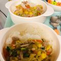 クックJ33895☆'s cooksnap of when they made 幼児とおやこランチ☆野菜たっぷり中華丼風.