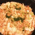 keb's cooksnap of when they made お好みソースで明太もちチーズもんじゃ焼き.