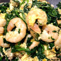 ルルマミ's cooksnap of when they made 海老とほうれん草のバター醤油炒め.