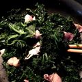 ame-ikuru's cooksnap of when they made ケール炒め.