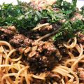 クック8J0LFQ☆'s cooksnap of when they made 大葉みその隠し味・サバ缶パスタ.
