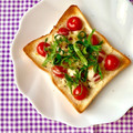 ふたごゆき's cooksnap of when they made さっぱり☆大葉の和風カプレーゼトースト.