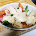 みほー。's cooksnap of when they made トマトと鶏胸肉のチーズ焼き☆.