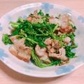糖質制限してません〜's cooksnap of when they made クレソンと豚肉のニンニク炒め.