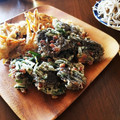 matsuma's cooksnap of when they made ねぎ、納豆、もずくのかき揚げ.