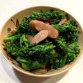 nina_scm's cooksnap of when they made 菜の花とウインナーのにんにく炒め.