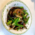 ポルシェ祭り's cooksnap of when they made 茄子としめじとアスパラの中華風甘辛炒め❀.