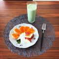 ちゃぴ♥'s cooksnap of when they made ✿冷凍バナナで青汁ミルク✿.