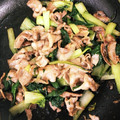 motikoちゃん's cooksnap of when they made ★ちんげん菜と豚バラ炒め★.