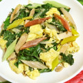 mmameco's cooksnap of when they made 簡単 スイスチャードのツナ卵炒め.
