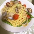 クック12BTPL☆'s cooksnap of when they made あさりとアスパラのガーリックパスタ.