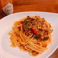 Renapoyo's cooksnap of when they made なすとひき肉とトマトのパスタ.