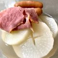 Nya6nya6's cooksnap of when they made 大根とウインナーのコンソメ煮.