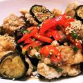 クリーピングタイム☆'s cooksnap of when they made 揚げナスと鶏モモの油淋鶏風.