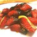 JAMaya's cooksnap of when they made 簡単おつまみ☆超絶品☆食品乾燥機で鮭とば.