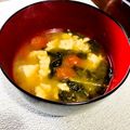 cyncyn's cooksnap of when they made ほうれん草＆トマトのイタリアン味噌汁♥.