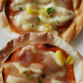 ありばたけ's cooksnap of when they made 餃子の皮で！簡単ピザ＊.
