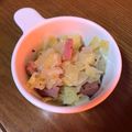 くじらがーる's cooksnap of when they made キャベツとウィンナーの粒マスタード和え.