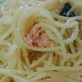 桜空星's cooksnap of when they made 簡単！ガリマヨで安もん明太子の絶品パスタ.