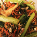 クックXCI6PE☆'s cooksnap of when they made 小松菜と油揚げのいりこ入りめんつゆ炒め.