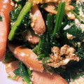 クックJYUHST☆'s cooksnap of when they made ウインナーとほうれん草の玉子炒め.