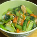 やぁちゃん0420's cooksnap of when they made 小松菜と油揚げのいりこ入りめんつゆ炒め.