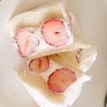 モノクロぶー's cooksnap of when they made 苺のサンドウィッチ☆おやつにどうぞ.