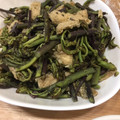 ポメちょん's cooksnap of when they made ワラビとお揚げの油炒め♫.