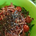 ふっつーの主婦♬'s cooksnap of when they made ベーコンが香ばしい！大根&大葉のサラダ♪.