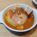 ヒソカ★ナニカ's cooksnap of when they made レンジで時短♪新玉ねぎ丸ごとトマトスープ.
