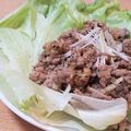 ヒソカ★ナニカ's cooksnap of when they made 豚ひき肉炒めのレタス包み.