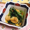 hikaru514's cooksnap of when they made 麩と春菊の甘辛煮。.