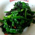 SKB34's cooksnap of when they made ほうれん草のナムルwith塩昆布.
